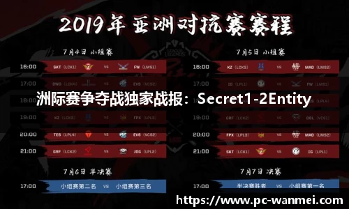 洲际赛争夺战独家战报：Secret1-2Entity